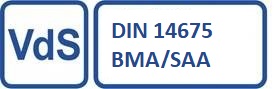 Siegel VdS DIN 14675 BMA/SAA Teldanet GmbH: Siegel VdS DIN 14675 BMA/SAA